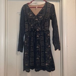 Xhilartion dark green dress